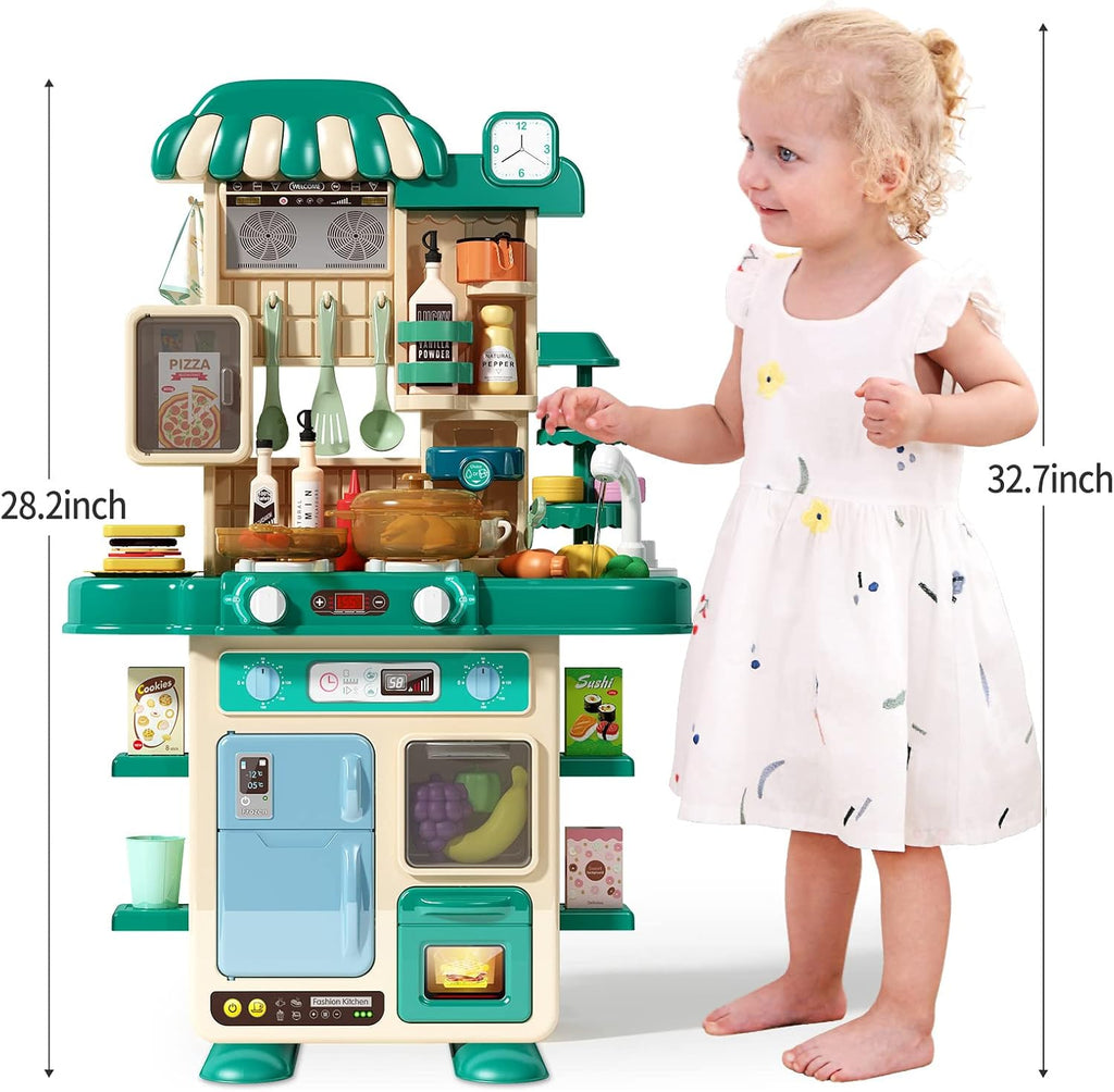 50 Pcs Kitchen Playset with Chef's Uniform, Green P40570