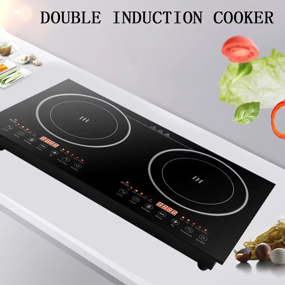 2-Burner Tempered Glass Induction Cooktop U5525