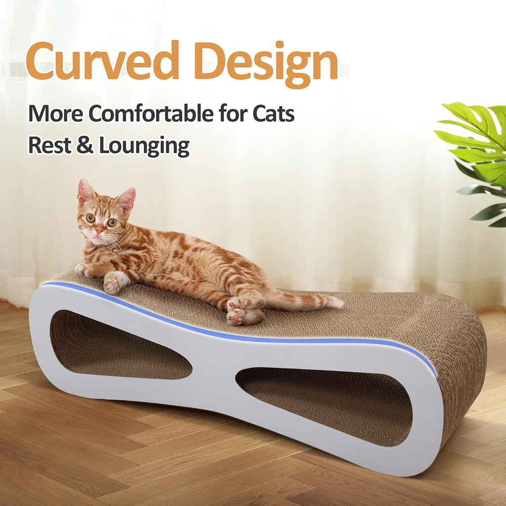 Grey Cardboard Cat Scratcher Lounge O778866