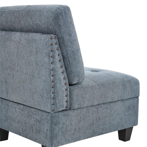 L Shape Chenille Modular Sectional Sofa O739150