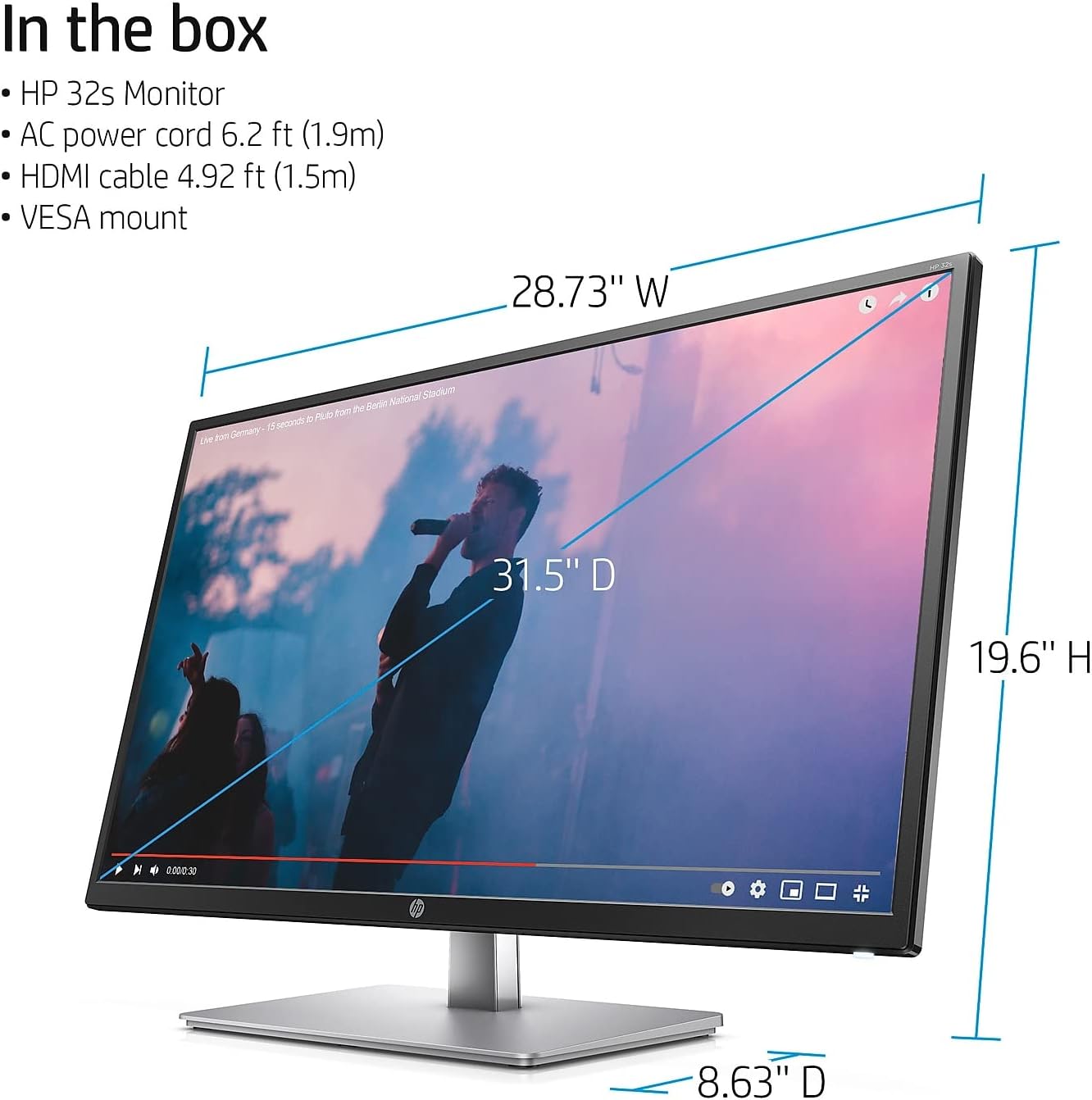 32-Inch FHD IPS Monitor with Anti-Glare Panel B709
