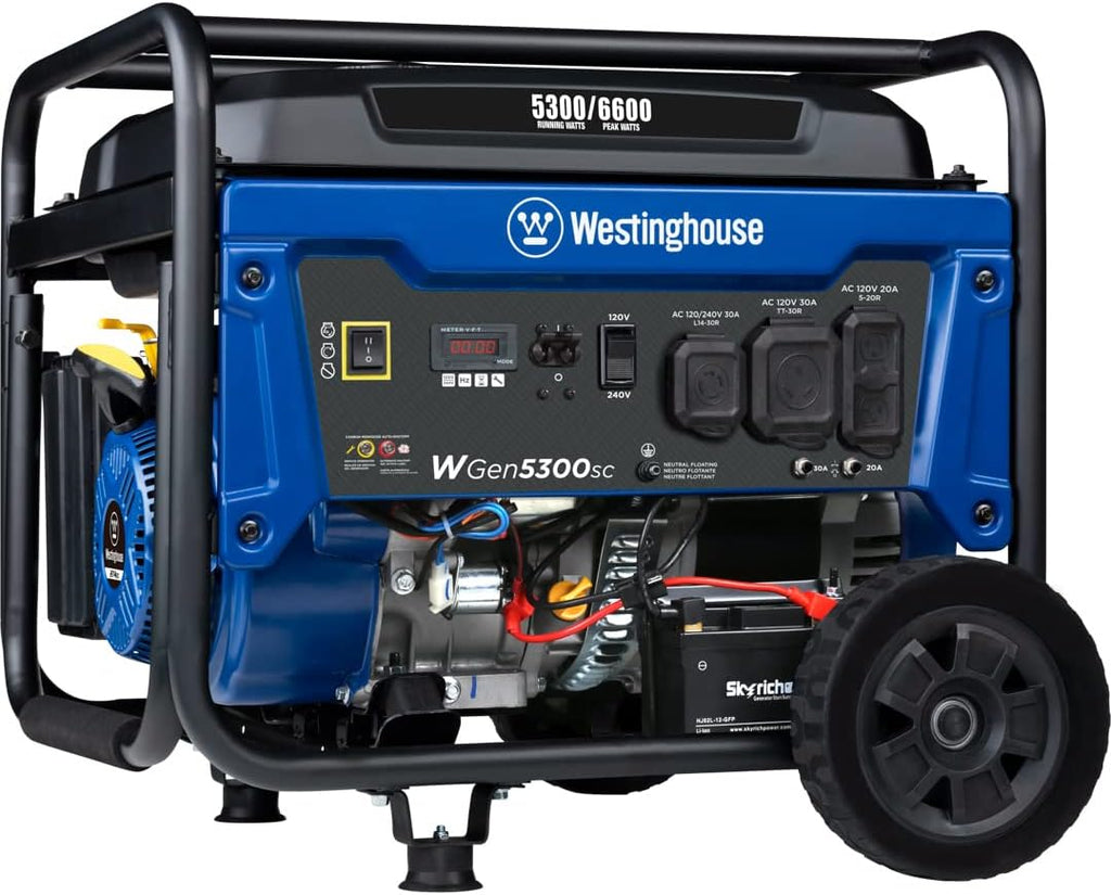 Portable Generator 7500 Rated Watts 9500 Peak Watts Gas Powered S8266