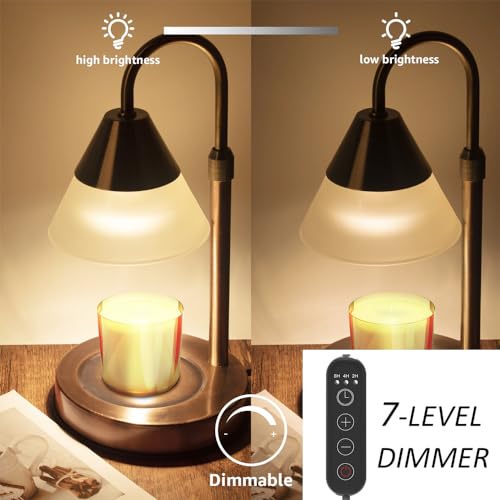 Rose Gold Electric Candle Warmer Lamp with Timer D5017