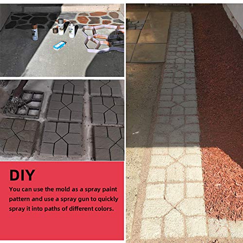 15.7"x15.7"x1.57" Reusable Concrete Path Maker Molds T7547