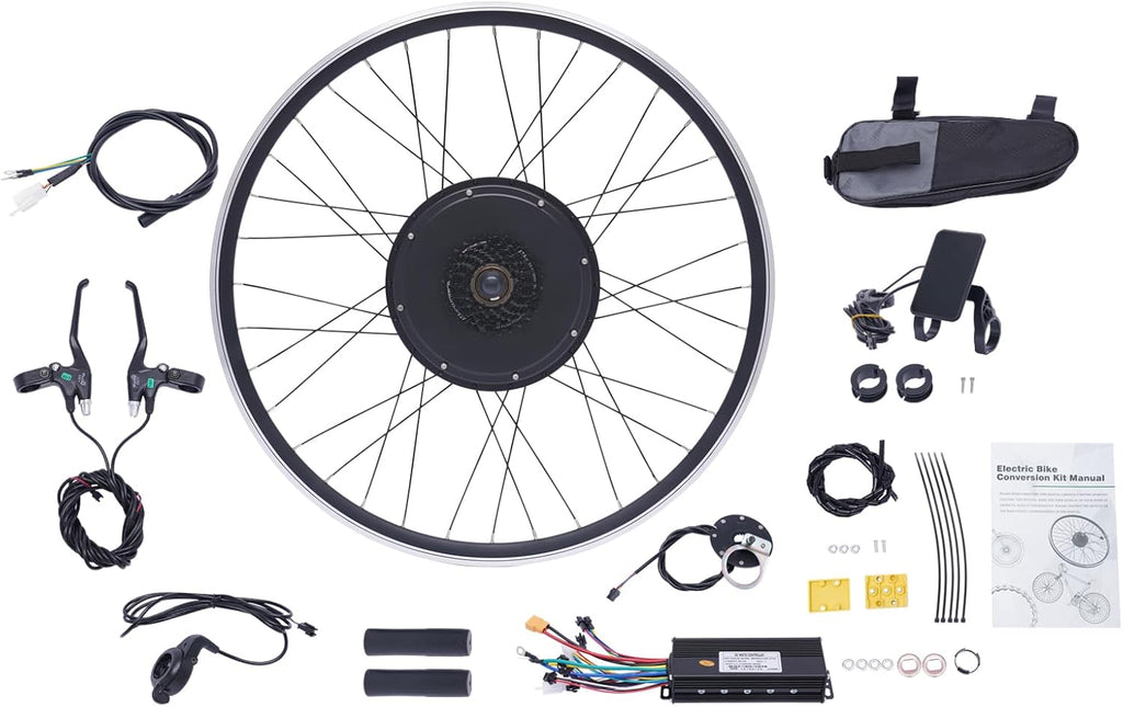 28"/29''/700C Rear Wheel Hub 48V 1000W E-Bike Conversion Kit with LCD Display X748832