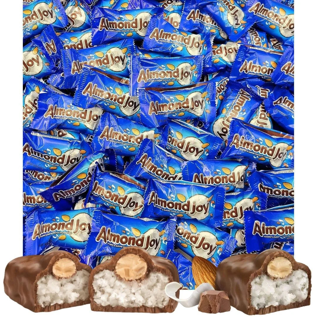 100 Individually Wrapped Pieces Coconut Almond Milk Chocolate Candy Bars C7615