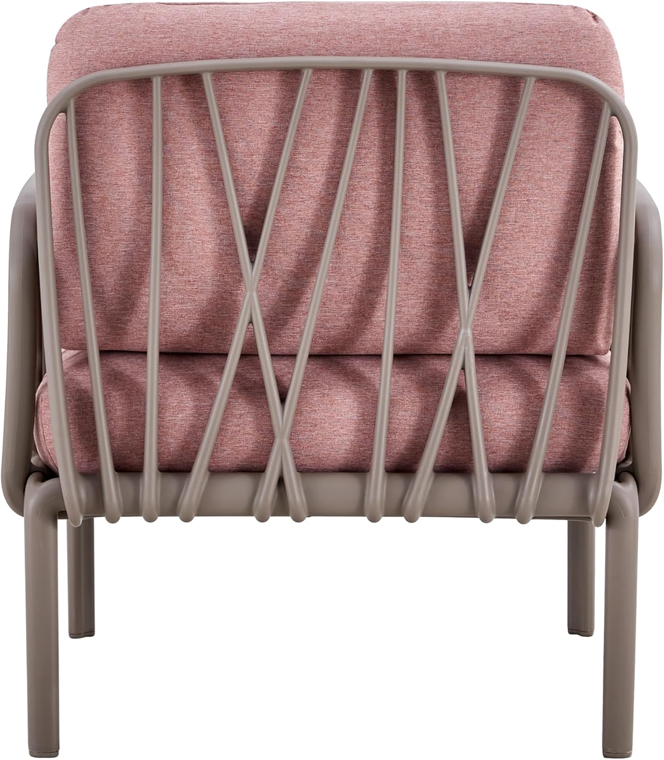 3-Piece Patio Set with Pink Cushions O7163