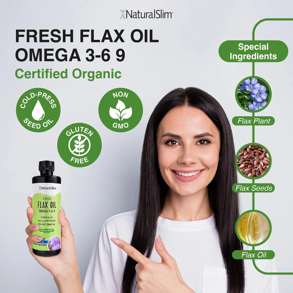 Organic Cold-Pressed Flaxseed Oil, 16 fl. Oz N604777