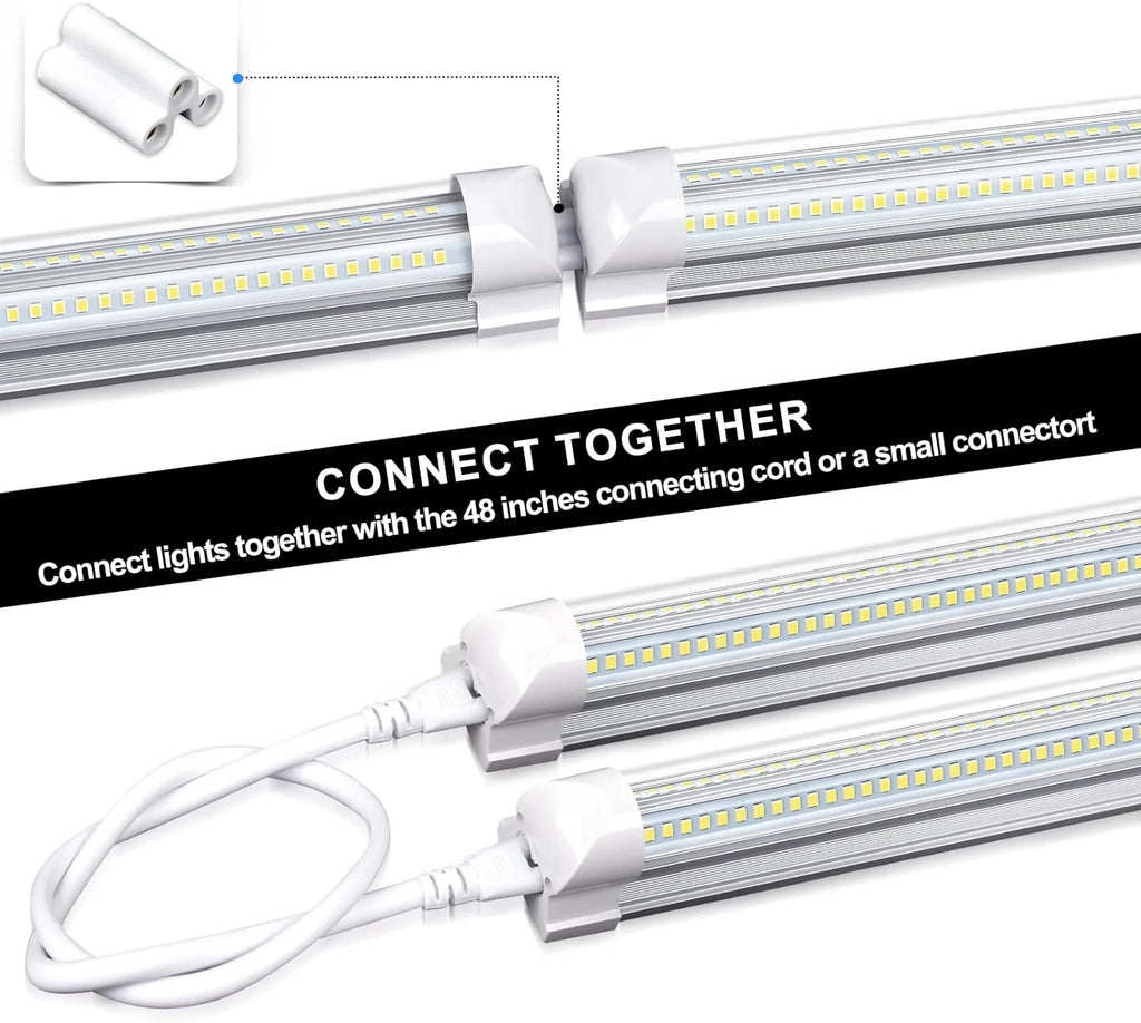 10 Pack 4FT 50W 7750Lumen 6000K LED Light Fixture Q1638