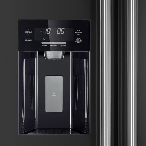 Stainless Steel 36 Inch Side-by-Side Refrigerator and Freezer with 20 Cubic Ft. Capacity D734