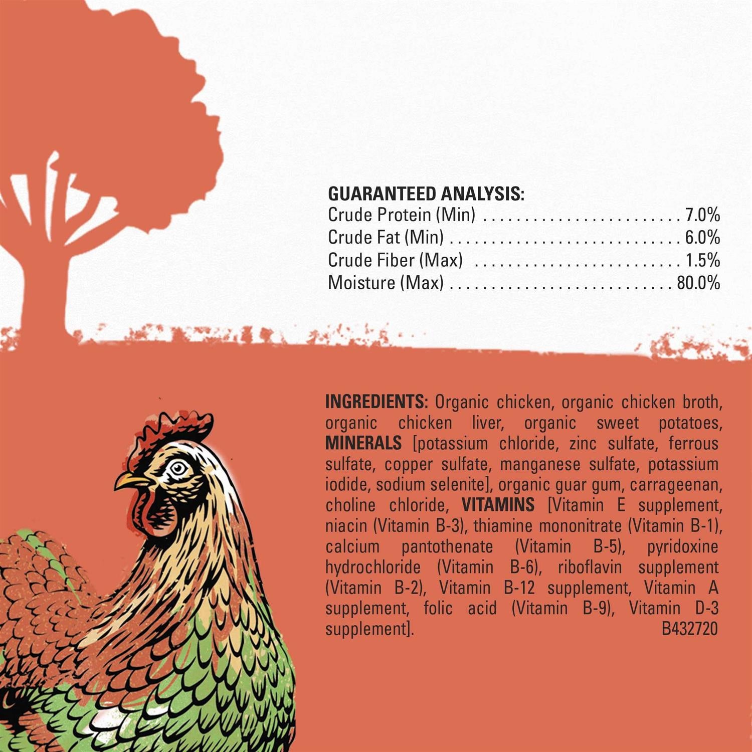 Organic Chicken Recipe Wet Dog Food F5634