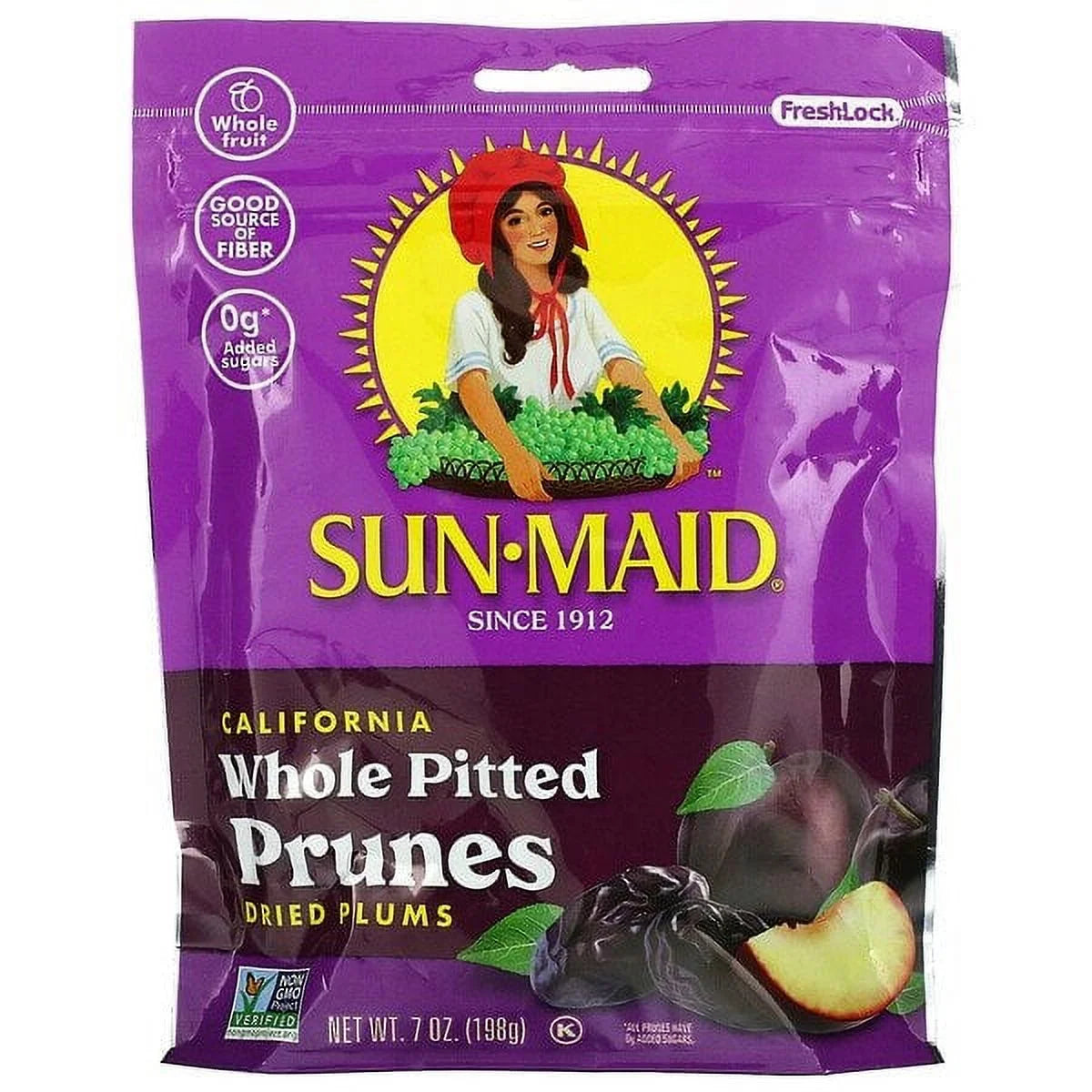 7 oz Pack of 3 Whole Pitted Prunes P906250