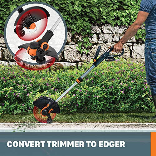 40V Cordless Leaf Blower & String Trimmer Edger Bundle with Batteries & Charger K364292