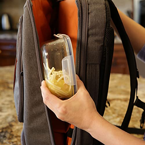 9 Pack Glass Food Storage Containers with Lids F52583