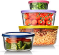 12 Pc Glass Food Storage Container Set with Lids E405487