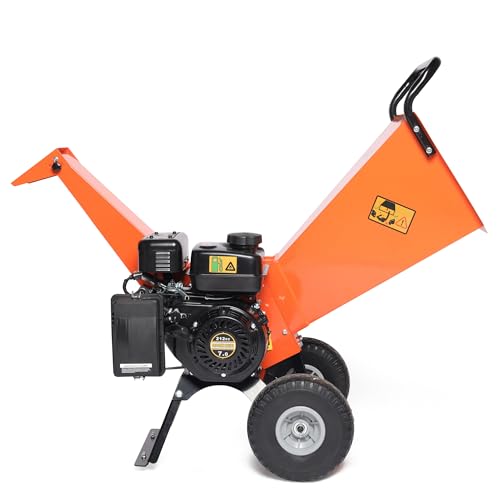 7HP Gas Powered Wood Chipper Shredder Mulcher F55224