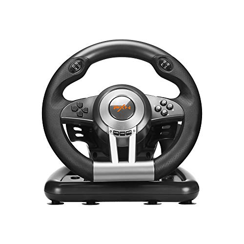 Orange Racing Wheel with Pedals T325656