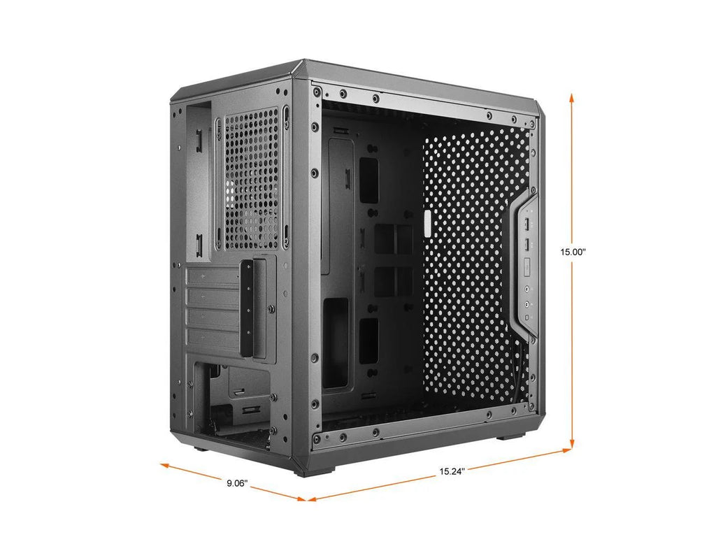 Black Micro-ATX Tower with Acrylic Side Panel R446