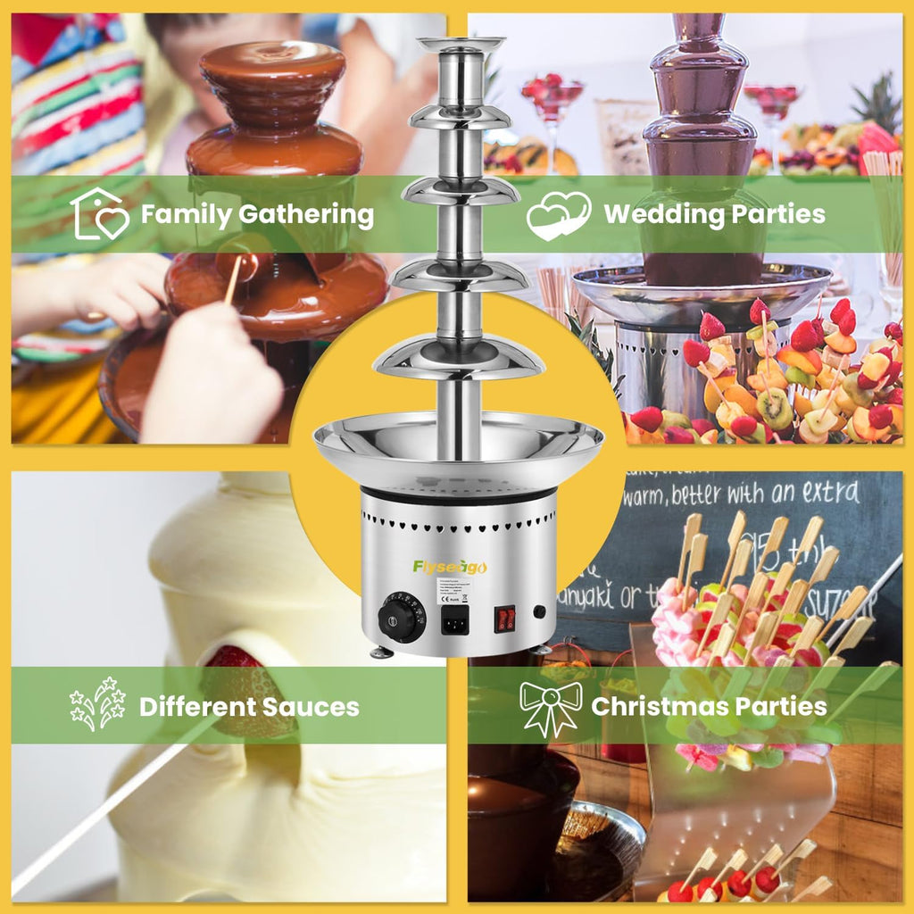 13.2 Lbs Stainless Steel Chocolate Fountain X125698