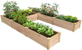 Cedar Raised Garden Bed, 8' x 12' x 16.5" U-Shaped Bed Q672