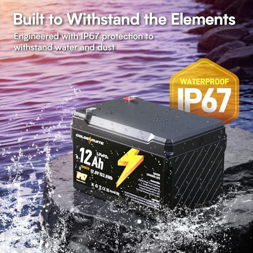 12V 7Ah Lithium LiFePO4 Deep Cycle Battery with BMS T88391