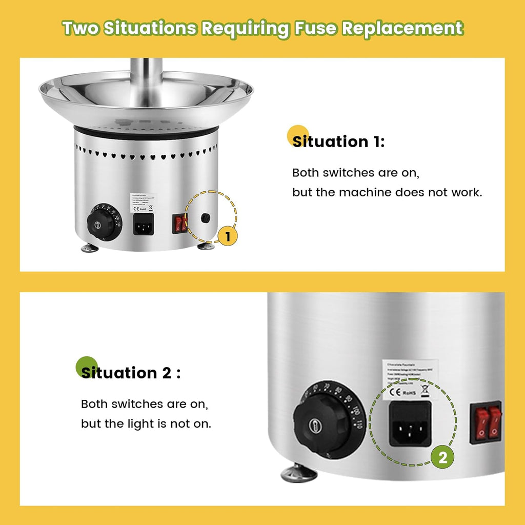 13.2 Lbs Stainless Steel Chocolate Fountain X125698