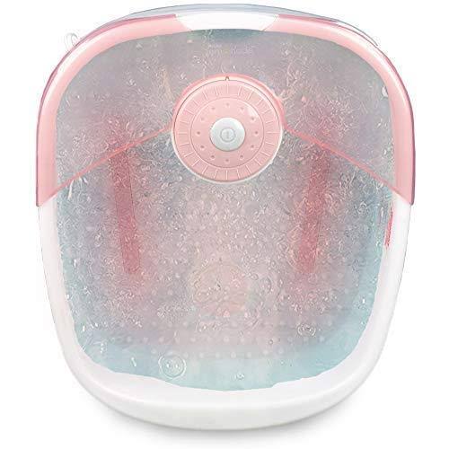 Pink Foot Bath with Heat Maintenance Foot Massager J37798