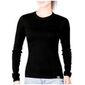 Black Merino Wool Midweight Baselayer Crew C247355