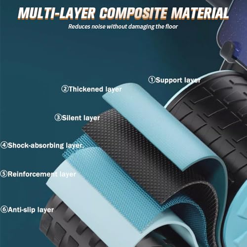 Ab Roller Wheel with Timer & Knee Mat, Elbow Support F304195
