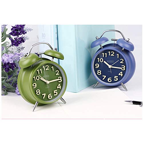 Green Silent Night Light Desk Alarm Clock U991884
