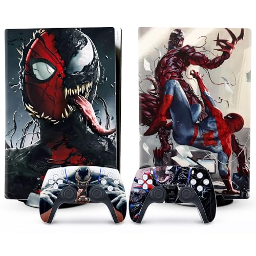 Spider Red PS5 Skin Digital Edition Console and Controller Cover Set Y6896