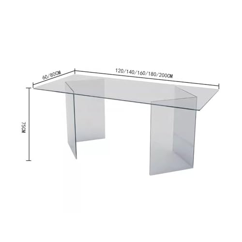 Tempered Glass Computer Desk (220 * 80 * 75cm) I338788