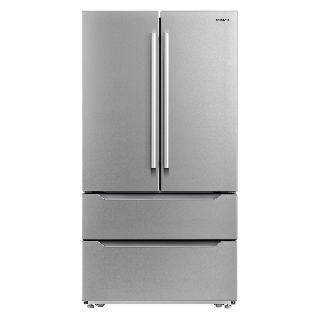 5 Piece Kitchen Appliance Package With 36" Electric Cooktop 30" Single Electric Wall Oven 24.4" Countertop Microwave French Door Refrigerator 24" Built-in Fully Integrated Dishwasher W157808