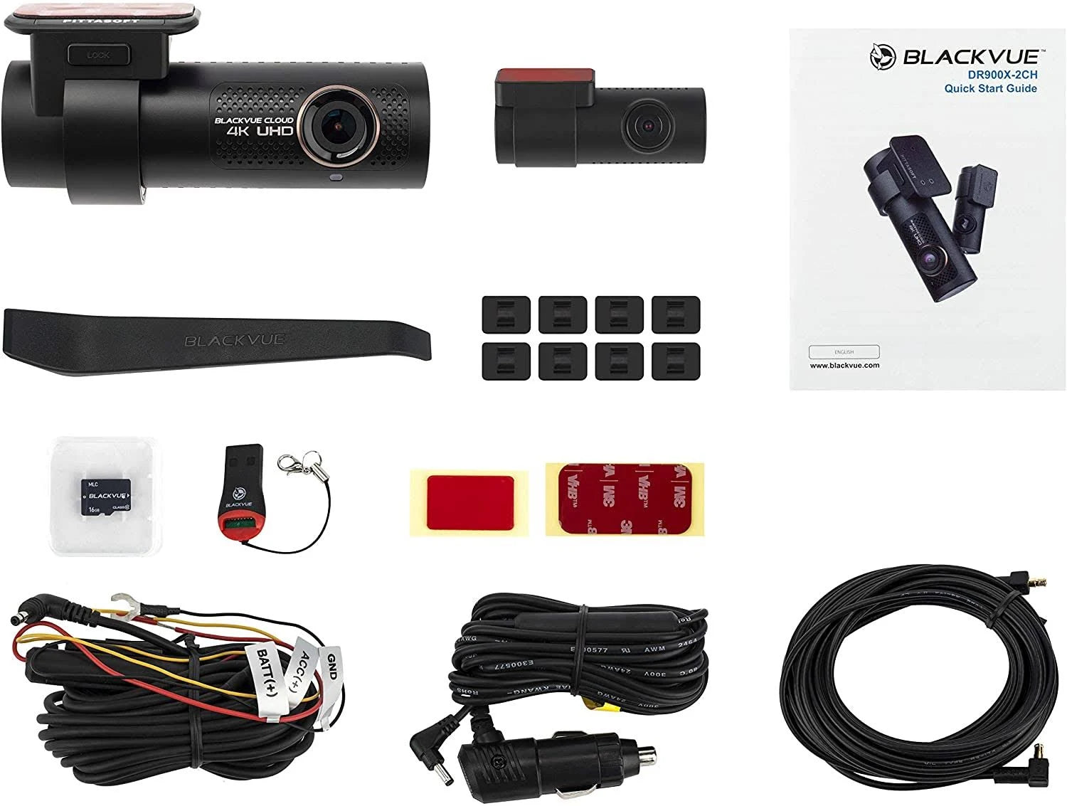 4K UHD Dashcam with Wi-Fi, GPS, Parking Mode Voltage Monitor 128GB E574
