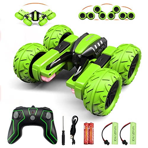 Green 4WD RC Stunt Car V36849