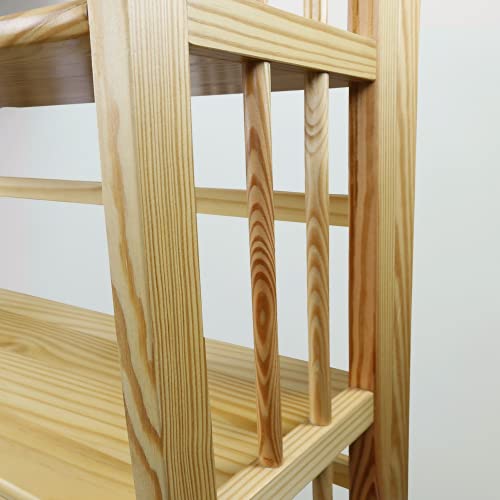 3 Shelf Folding Bookcase, 27.5" Wide, Espresso C734339