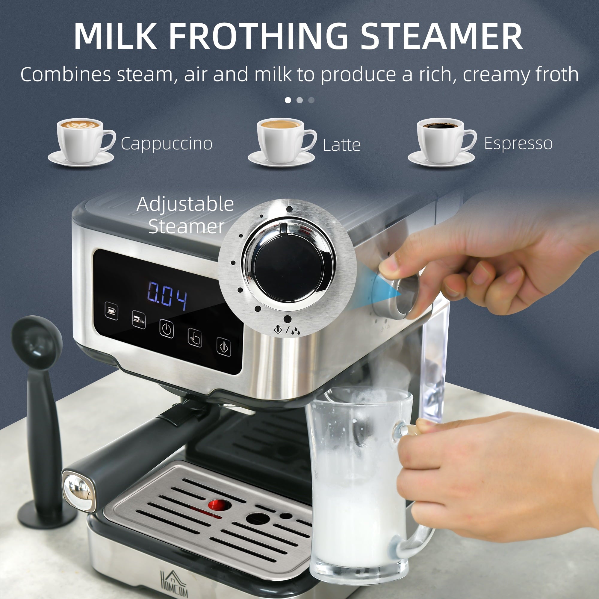 15-Bar Espresso Coffee Maker Machine E27537