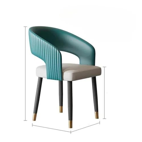 Italian Luxury Dining Chair Office Modern Simple PU Leather Armchair K430373