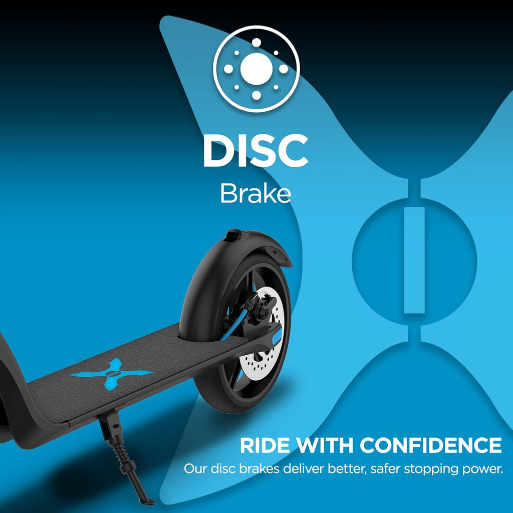 Electric Folding Scooter 18MPH 18 MI 264LBS LCD Display Air Tires B13576