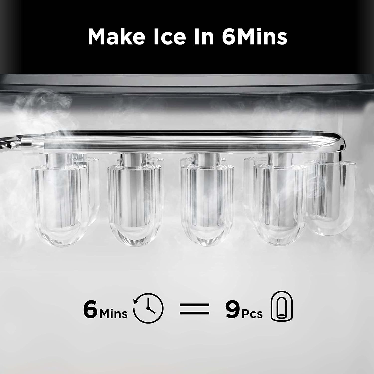 Ice Maker Countertop and Water Filter Pitcher with Filter Change Indicator and 1 Elite Filter G405