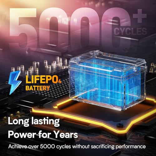 12V 7Ah Lithium LiFePO4 Deep Cycle Battery with BMS T88391