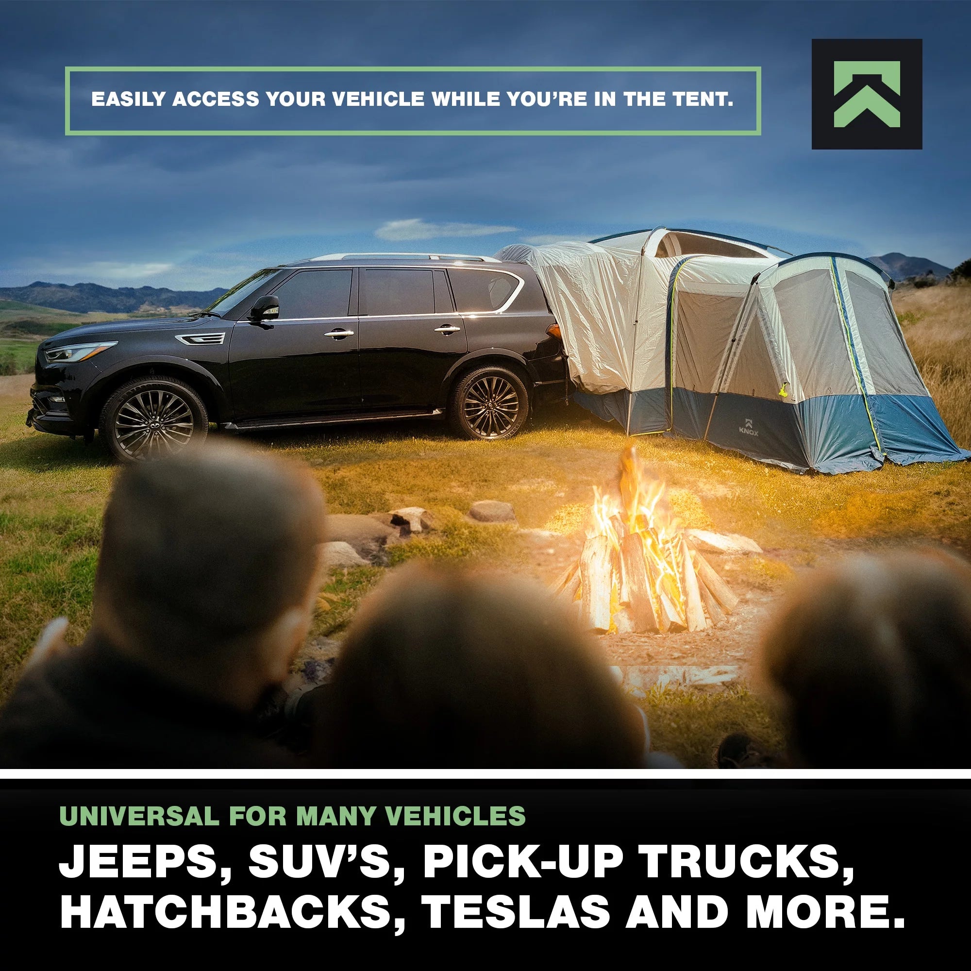 10-Person SUV Tent with 2 Screen Rooms Rainfly A3526