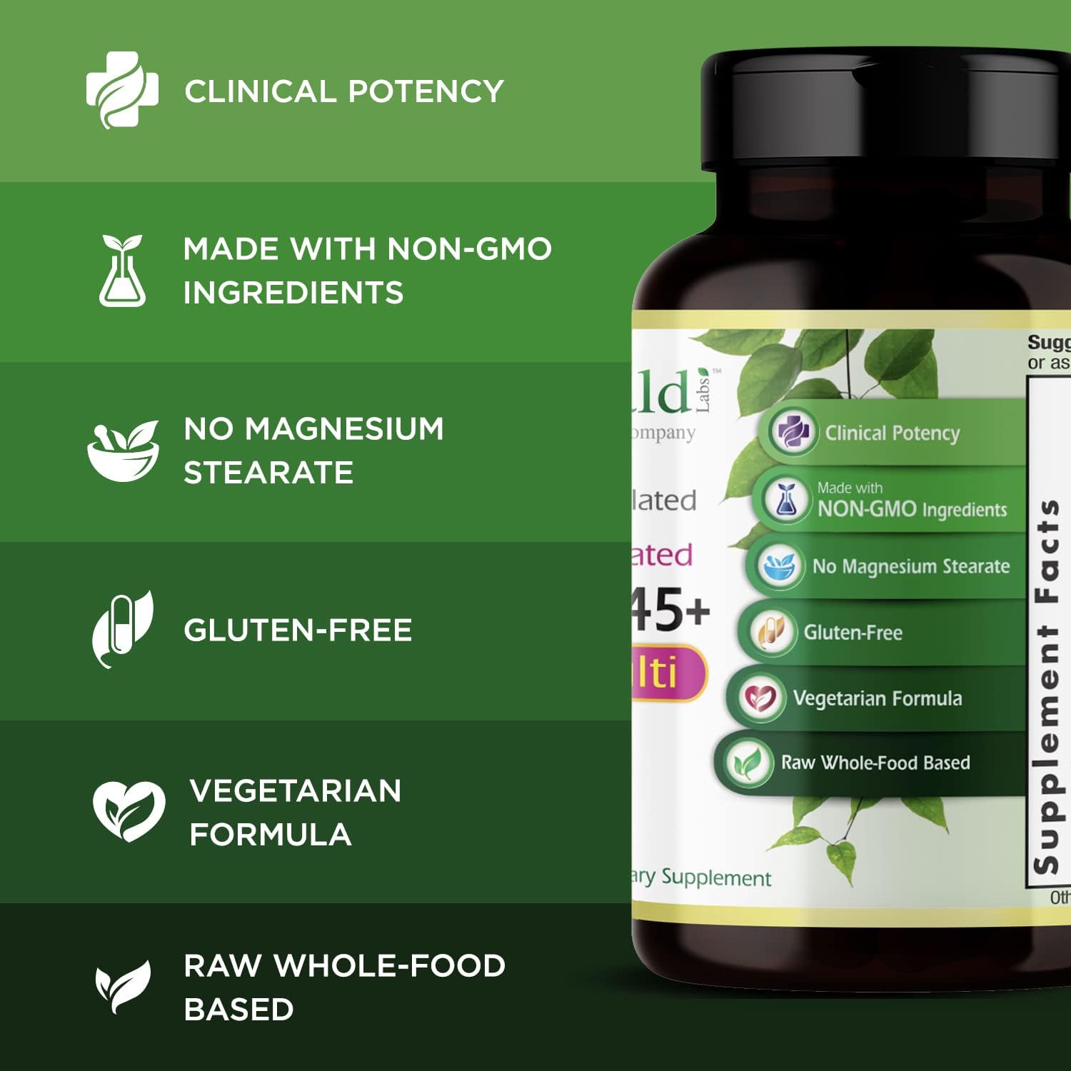 Women's 45+ 1-Daily Multi (60 Caps) & Men's 45+ 1-Daily Multi (60 Caps) Complete Multivitamin M990