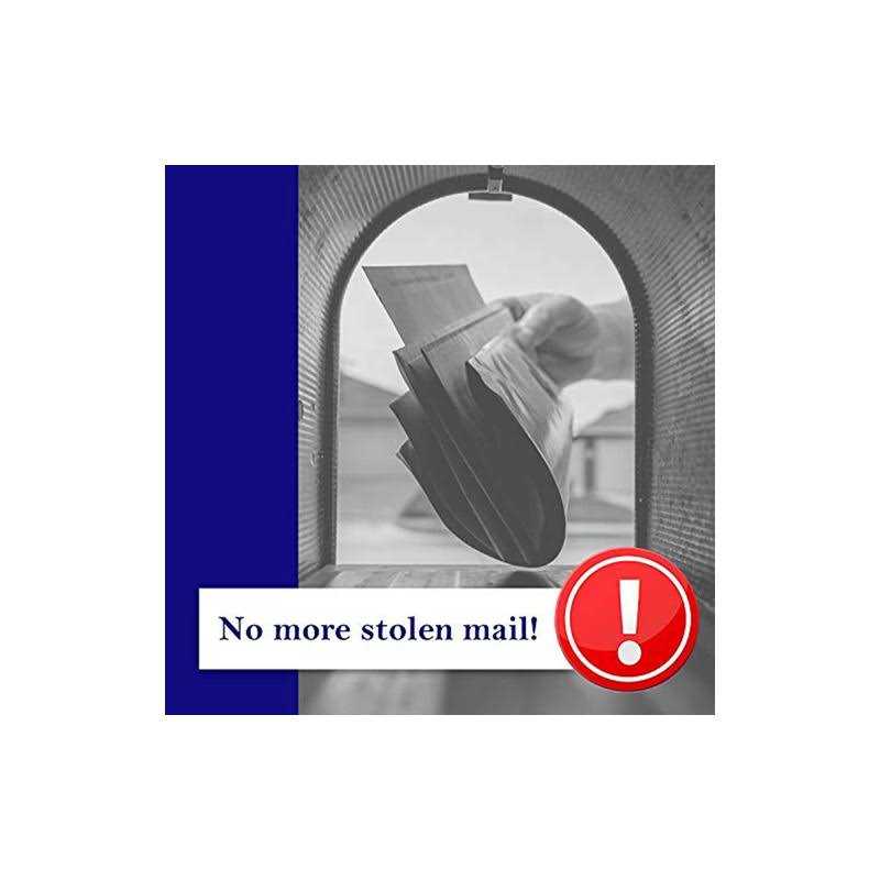 Mail Chime Mailbox Notification System with Wireless Transmitter & Audible Arrival Alert Receiver T65828