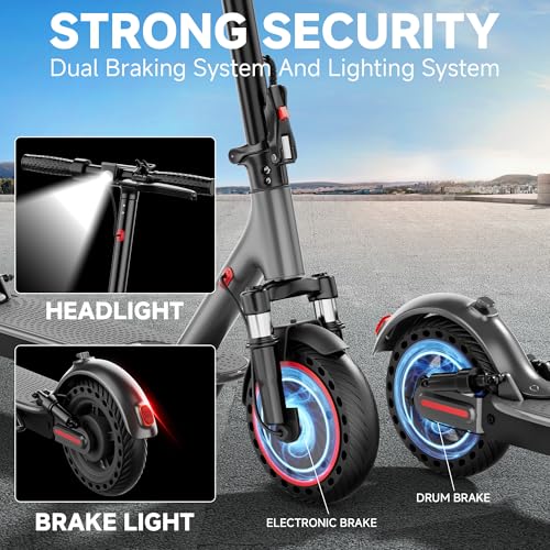 Electric Scooter with 350W Motor 16 Mph Top Speed 8.5'' Solid Tires G732259