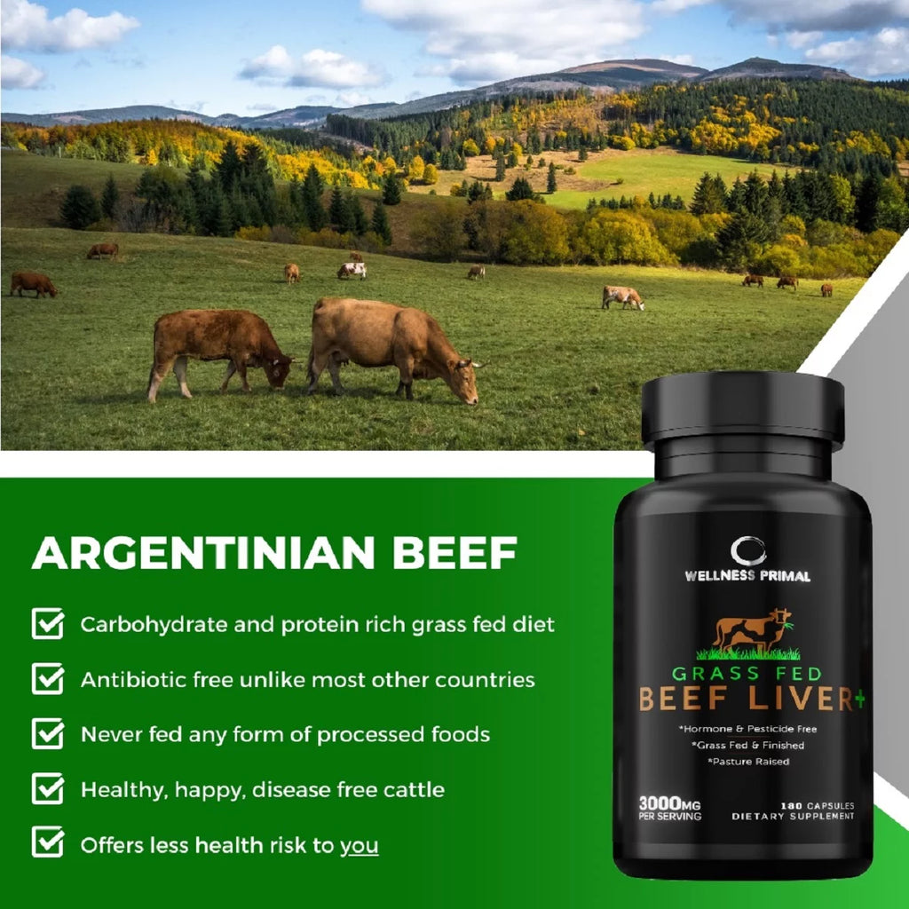 180 Capsules Beef Liver Supplement U55160
