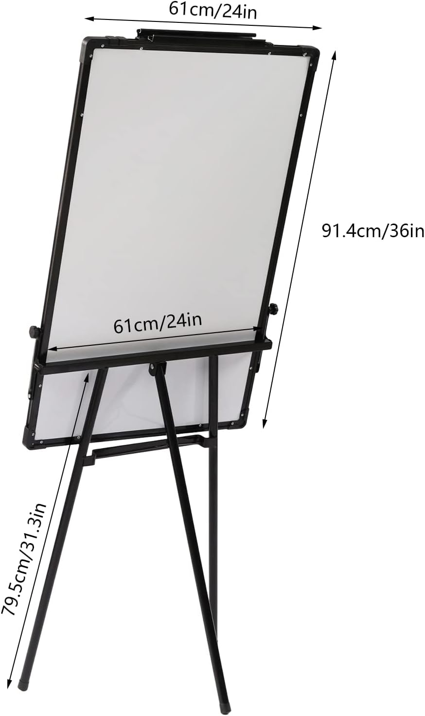 Height Adjustable Tripod Whiteboard, 36×24 inch E806296