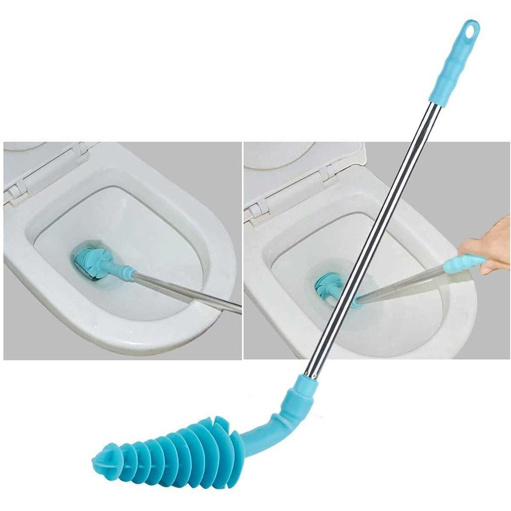 Toilet Plunger with Rubber Head Stainless Steel Handle O347