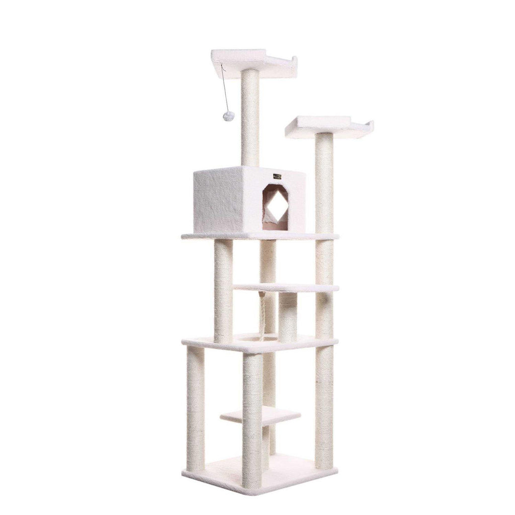 Ivory Real Wood Cat Tree Z9900