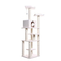 Ivory Real Wood Cat Tree Z9900